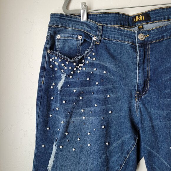 DKIN Pearl Distressed Skinny Jeans - Picture 9 of 9